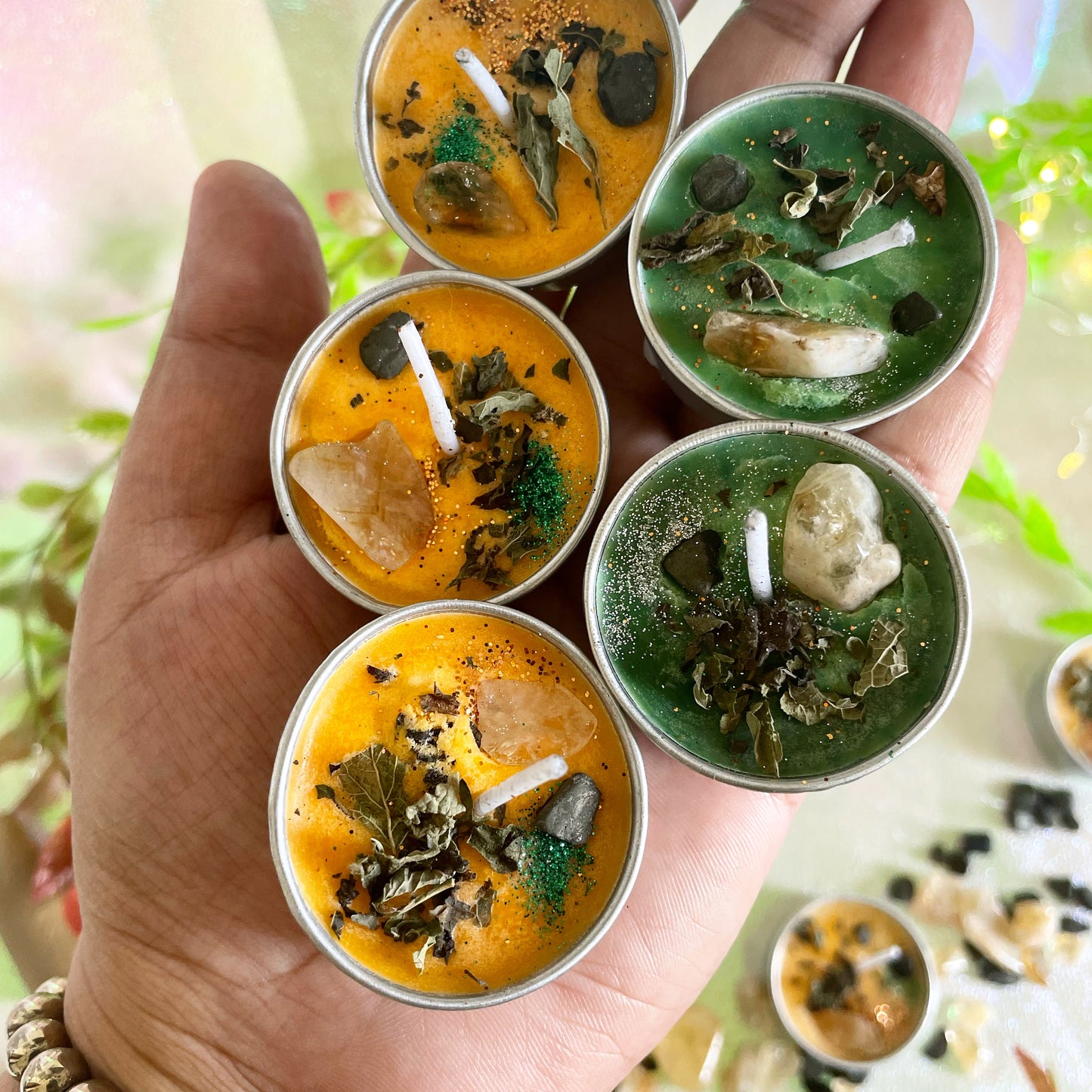 Abundance, Prosperity, Success & Manifest - Ritual Tealight Candles - 25pcs