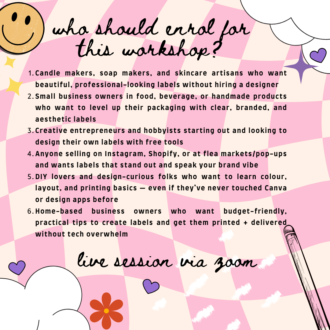 Aesthetic Label Making Workshop - 20th July 2025, Sunday
