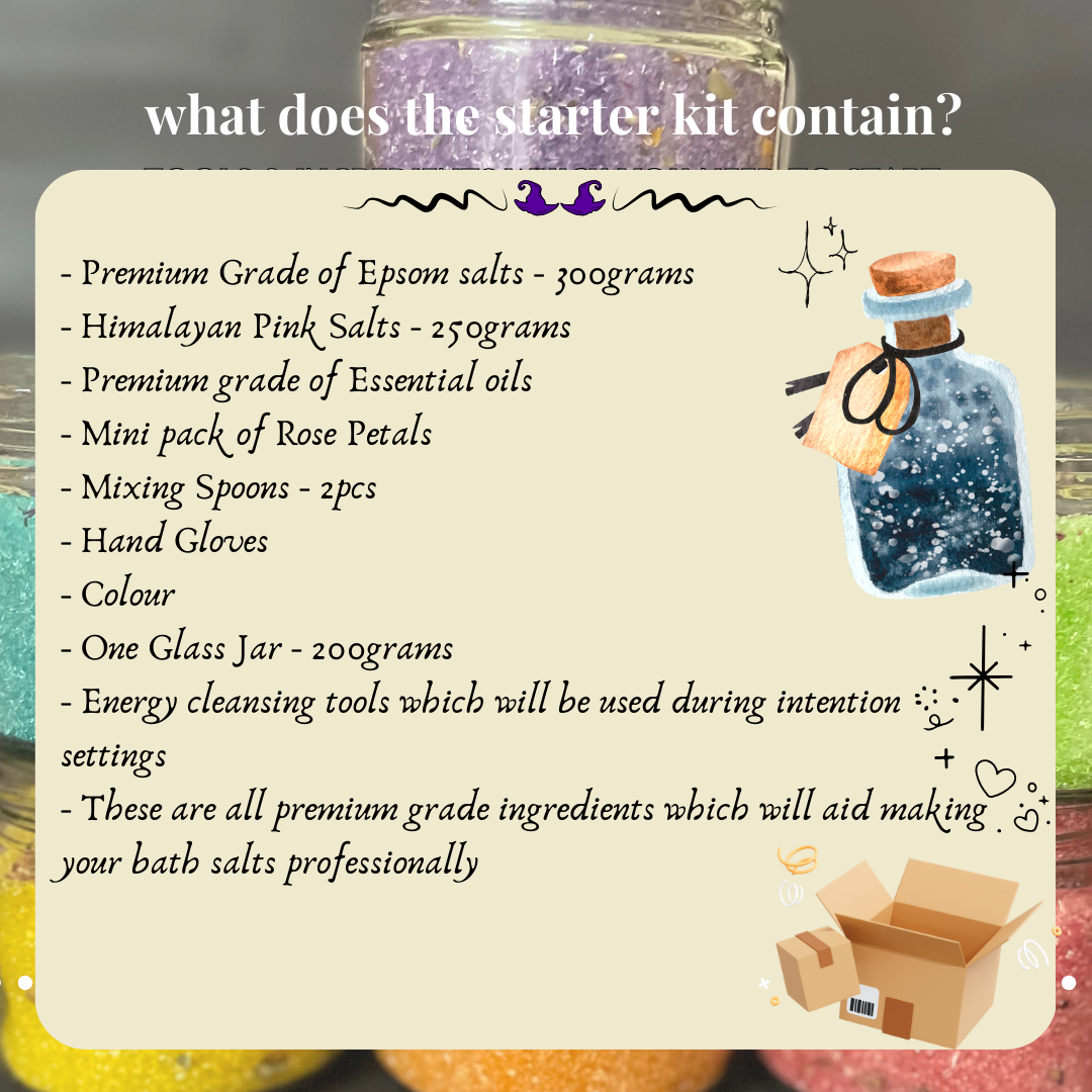 Energy Infused Bath Salts Making Workshop with a Starter Kit - 17th May 2025, Saturday