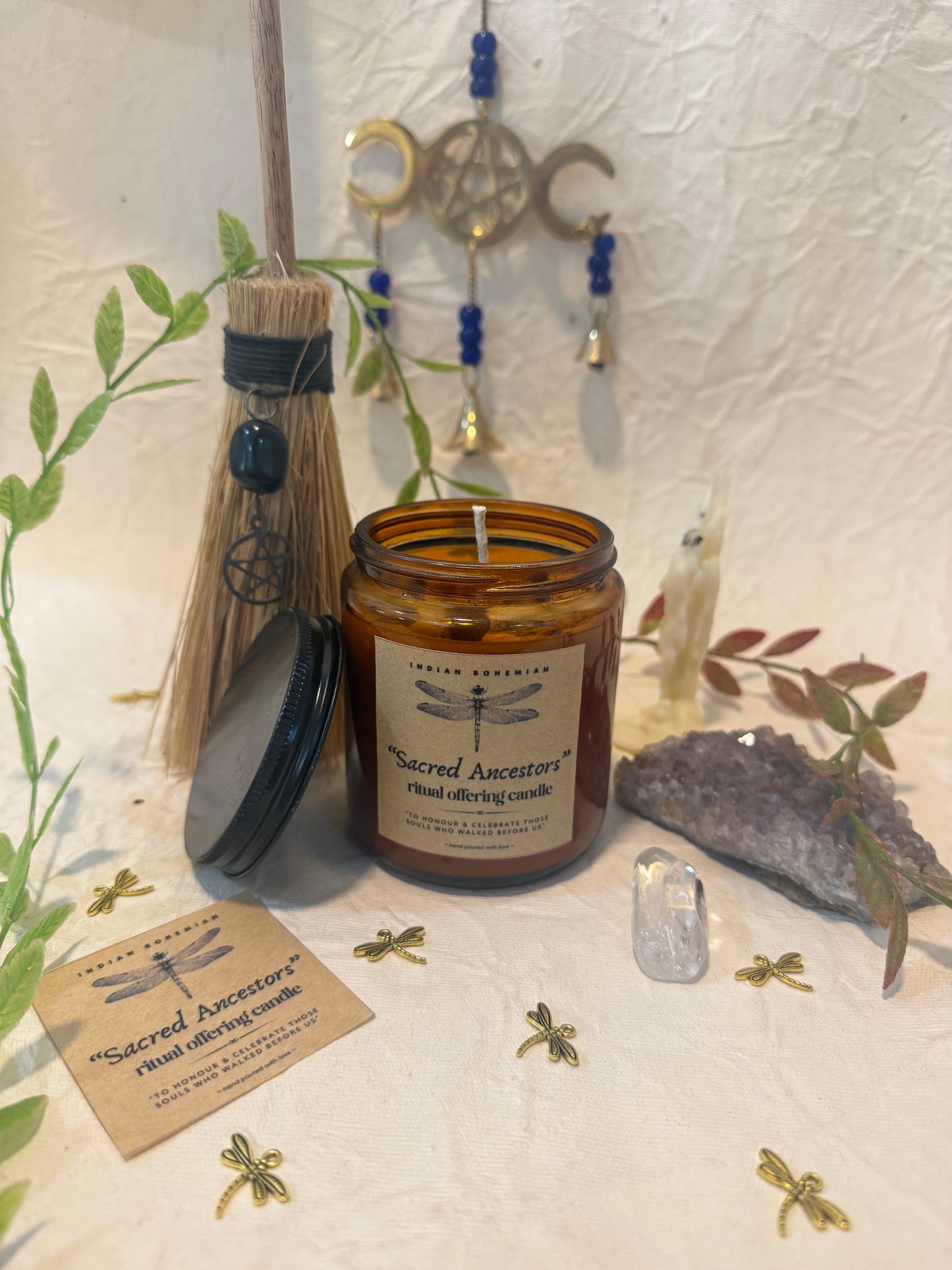 Sacred Ancestors - Ritual Offering Candle | Pitru Offerings | Altar Blessings