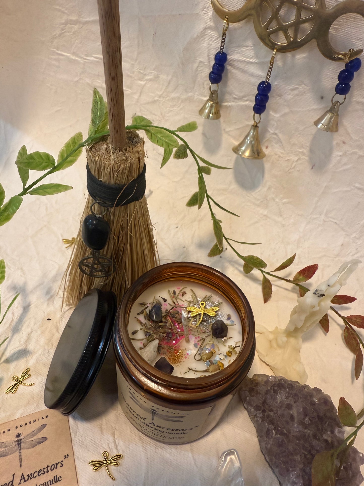 Sacred Ancestors - Ritual Offering Candle | Pitru Offerings | Altar Blessings
