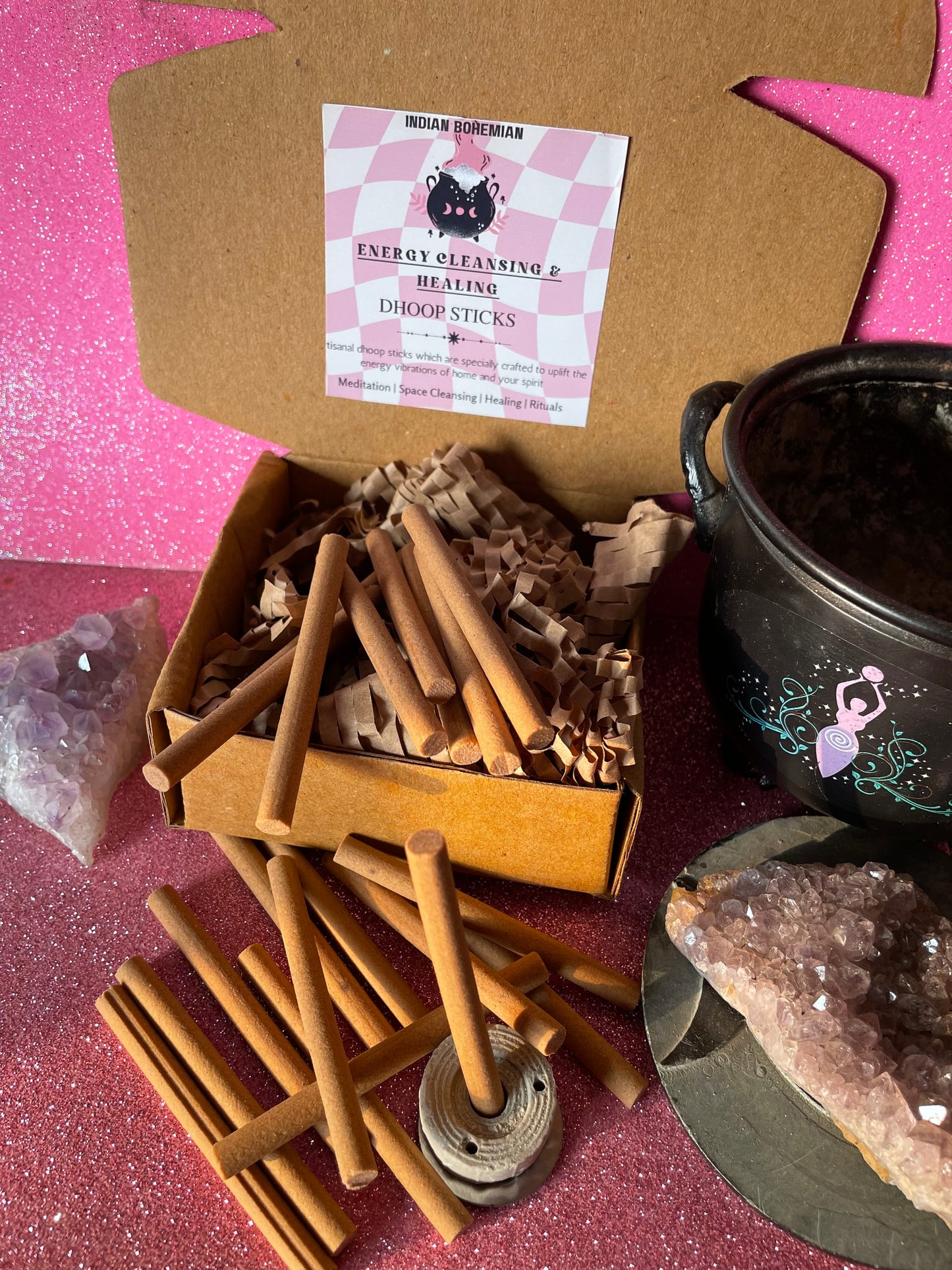 Energy Cleansing & Healing Ritual Dhoop Sticks - Pack of 20pcs