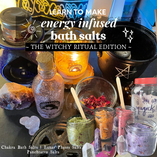 Witchy Edition of Energy Infused Bath Salts Making Workshop - 14th March 2026, Saturday