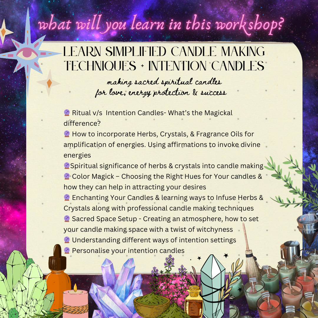 Intention(Energy) Candle Making Workshop - 13th December 2025, Saturday