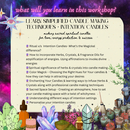 Intention(Energy) Candle Making Workshop - 13th December 2025, Saturday