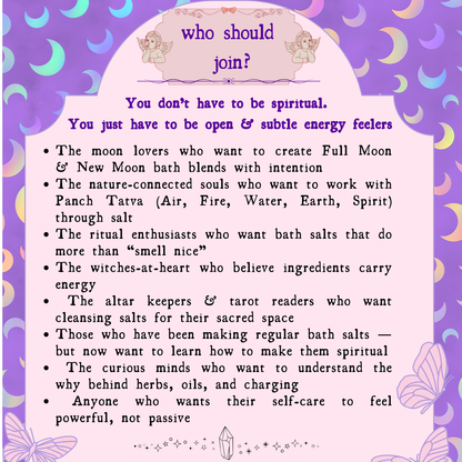 Witchy Edition of Energy Infused Bath Salts Making Workshop - 14th March 2026, Saturday