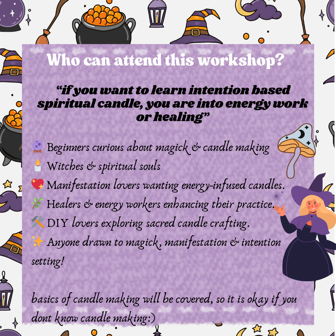 Intention(Energy) Candle Making Workshop - 13th December 2025, Saturday