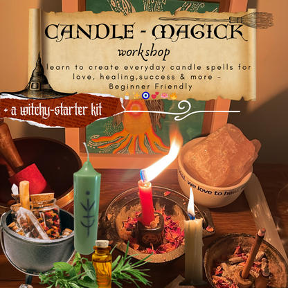 Candle Magick Workshop + Witchy Spells Starter Kit - Beginner Friendly | 30th November 2025, Sunday