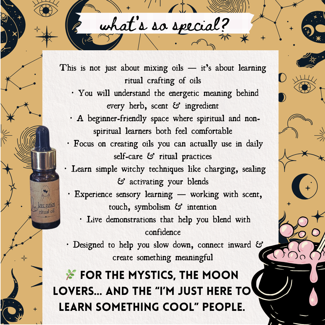 Ritual Oil Making Workshop — Introduction & Foundation - Recordings Available