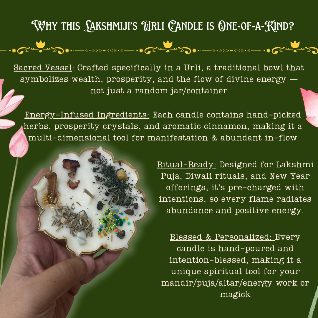 Lakshmi Pujan Ritual Urli Candle | Abundance, Wealth, Luck, Success & Blessings