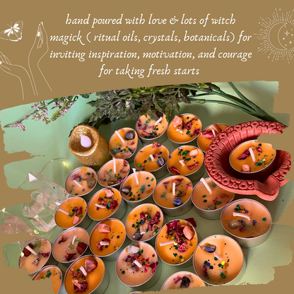 New Beginnings, renewal, awakenening  & inspiration | Diwali Rituals |  Ritual Tealight Candles - 25 pcs