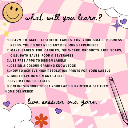 Aesthetic Label Making Workshop - 20th July 2025, Sunday