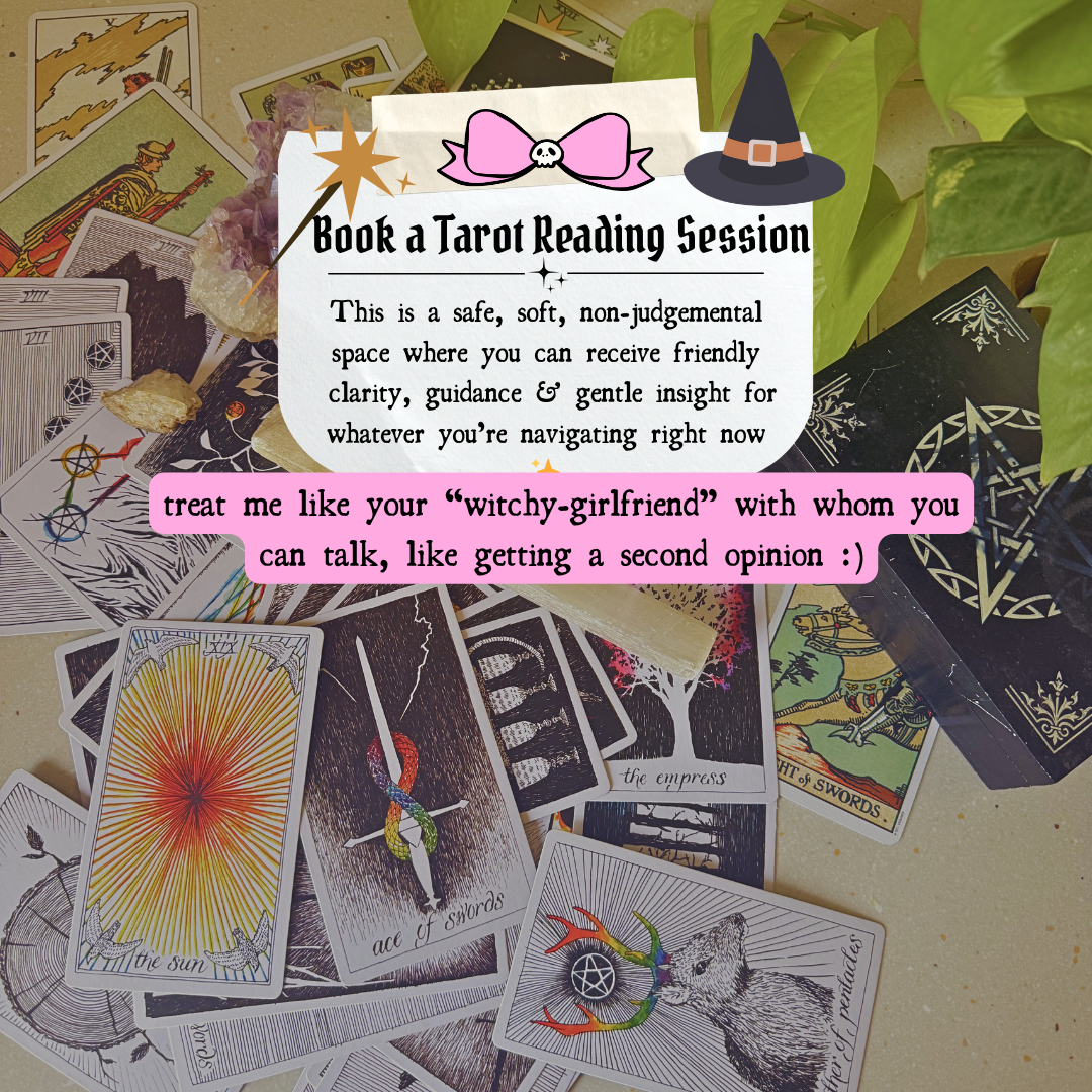 🌞 Book a Tarot Reading Session!💕 - Your witchy friend for soft, honest & judgment-free guidance