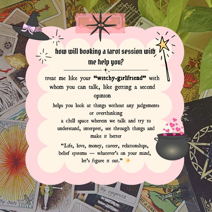 🌞 Book a Tarot Reading Session!💕 - Your witchy friend for soft, honest & judgment-free guidance