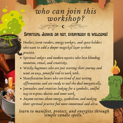 Candle Magick Workshop + Witchy Spells Starter Kit - Beginner Friendly | 30th November 2025, Sunday