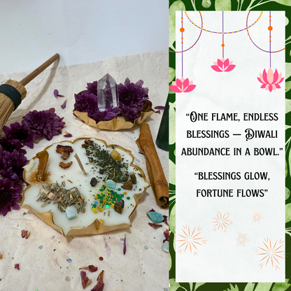 Lakshmi Pujan Ritual Urli Candle | Abundance, Wealth, Luck, Success & Blessings