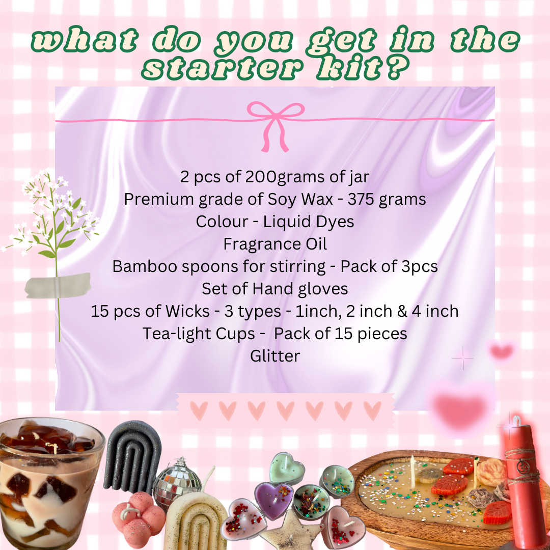 Learn to make aesthetic & pinteresty vibe candles! ( Online Candle Making workshop + Starter Kit) - 23rd August 2025, Saturday