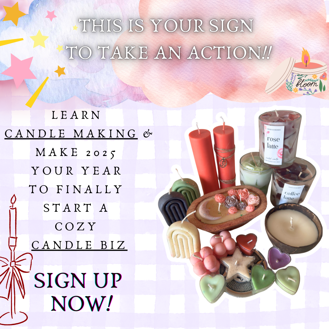 Learn to make aesthetic & pinteresty vibe candles! ( Online Candle Making workshop + Starter Kit) - 23rd August 2025, Saturday
