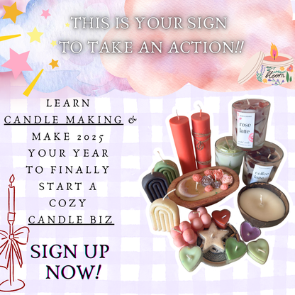 Learn to make aesthetic & pinteresty vibe candles! ( Online Candle Making workshop + Starter Kit) - 23rd August 2025, Saturday