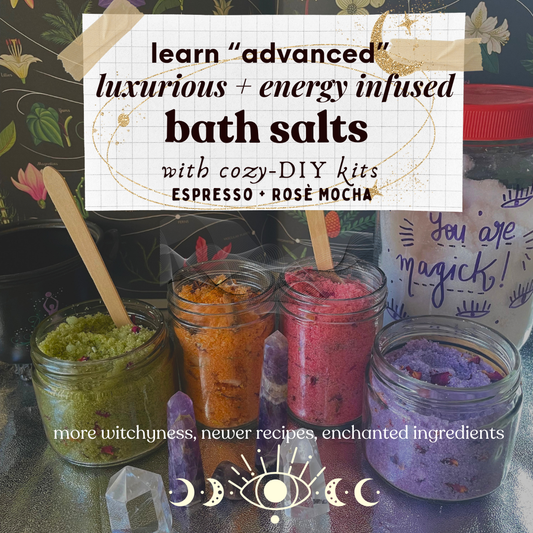 Advanced - Energy Infused Bath Salts Making Workshop with cozy Starter Kits - 20th December 2025, Saturday