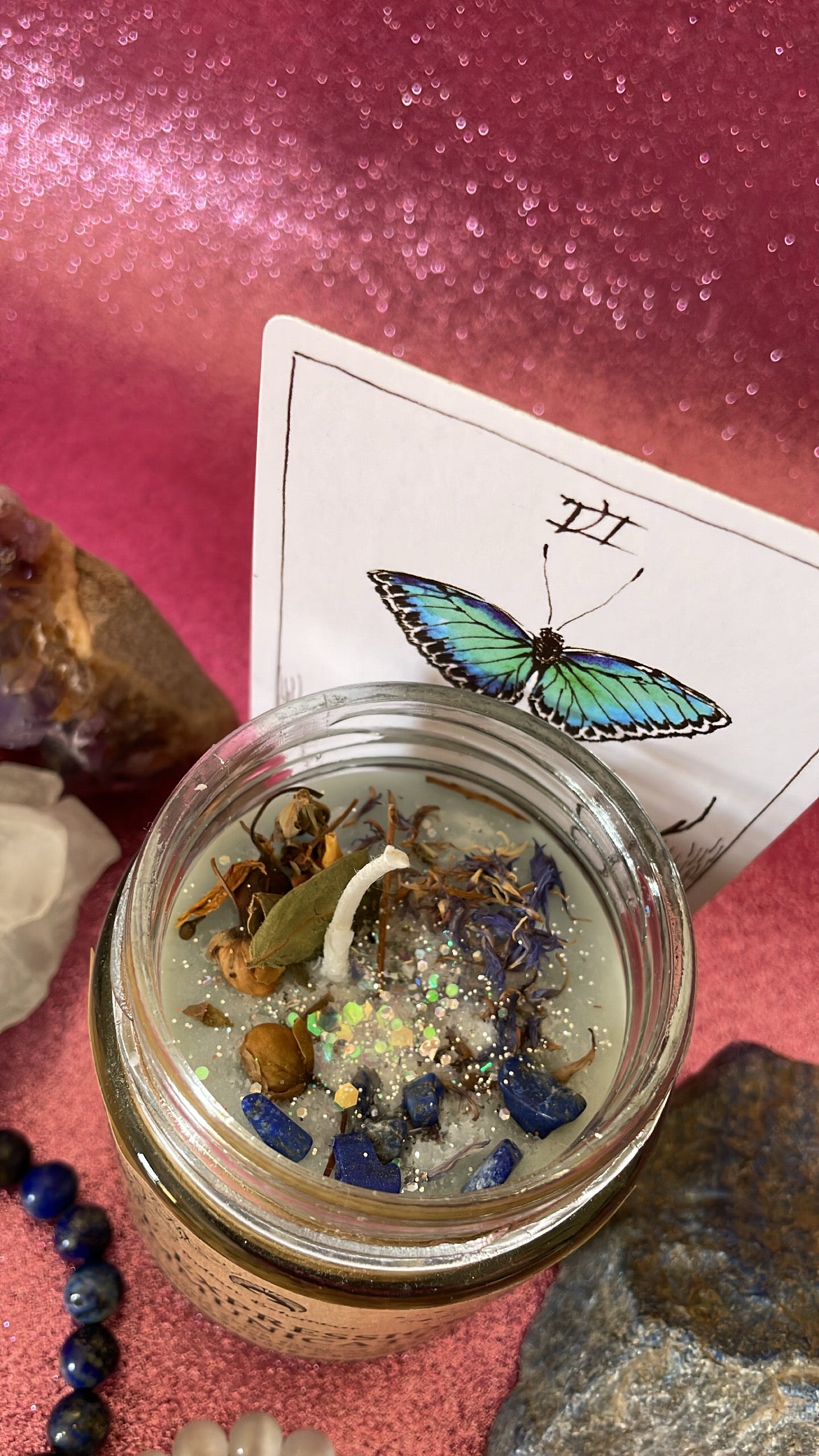 Self-Expression & Meaningful Communication - Lapis Lazuli -  Ritual Jar Candle