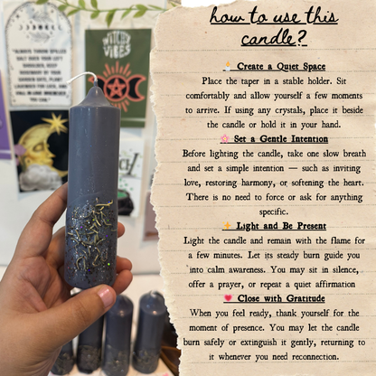 Offering & Spell-work Ritual Candle for Altar, Home & Spirit! - Set of 2pcs - Protection • Reset • Warding