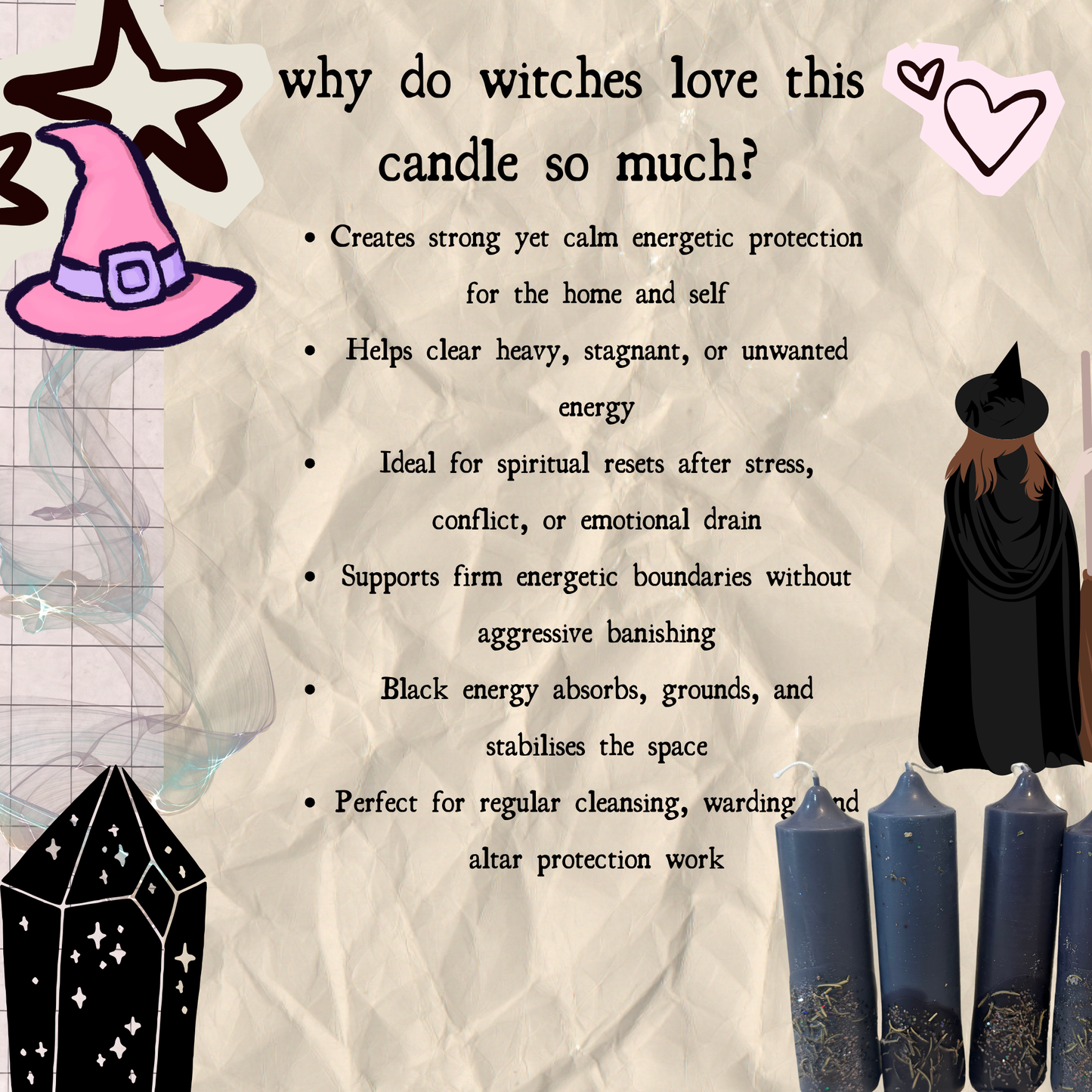 Offering & Spell-work Ritual Candle for Altar, Home & Spirit! - Set of 2pcs - Protection • Reset • Warding