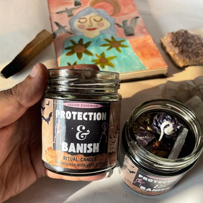 Protection & Banish | Toxic Cleanse Ritual jar candle