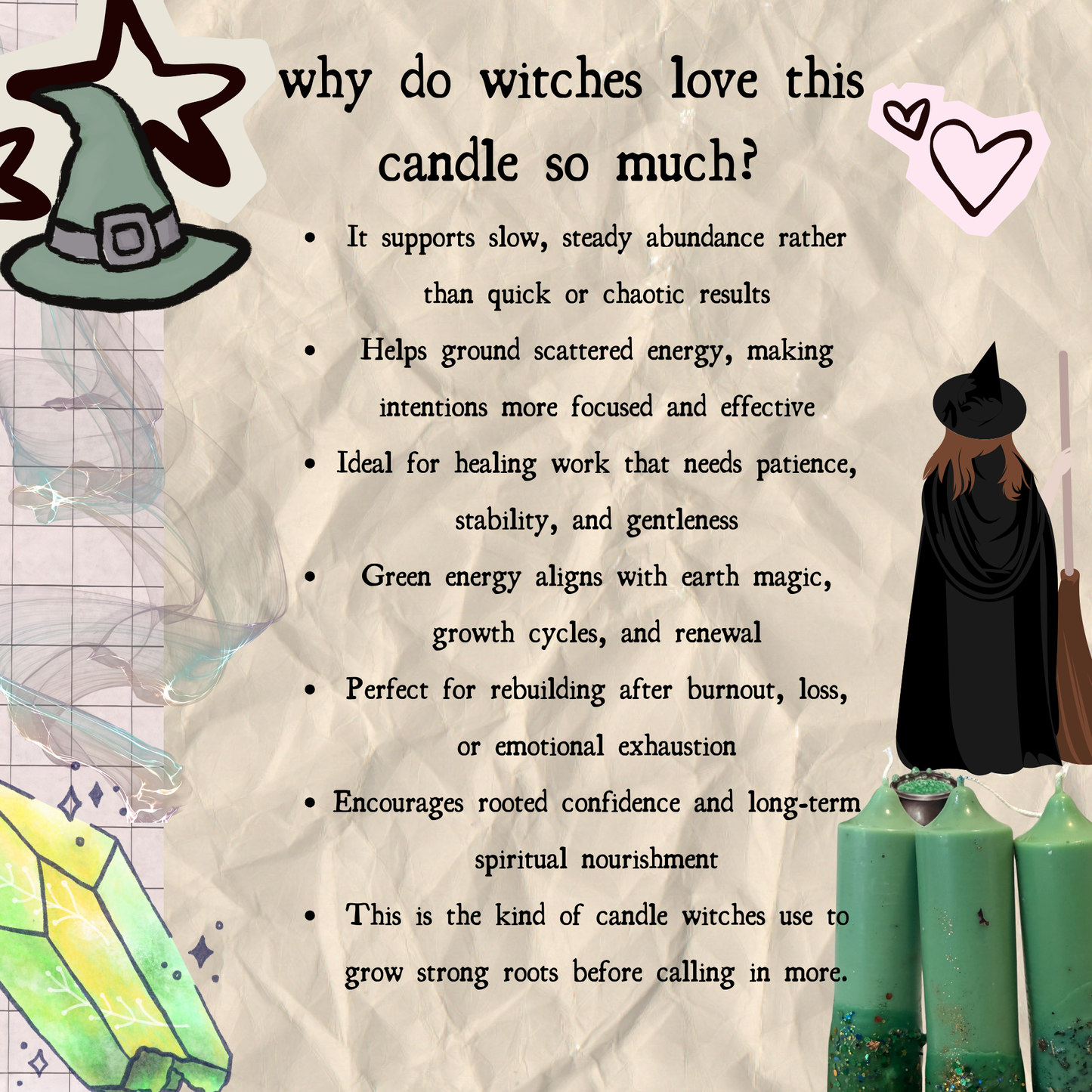 Offering & Spell-work Ritual Candle for Altar, Home & Spirit! - Set of 2pcs - Abundance • Grounding • Healing • Alignment