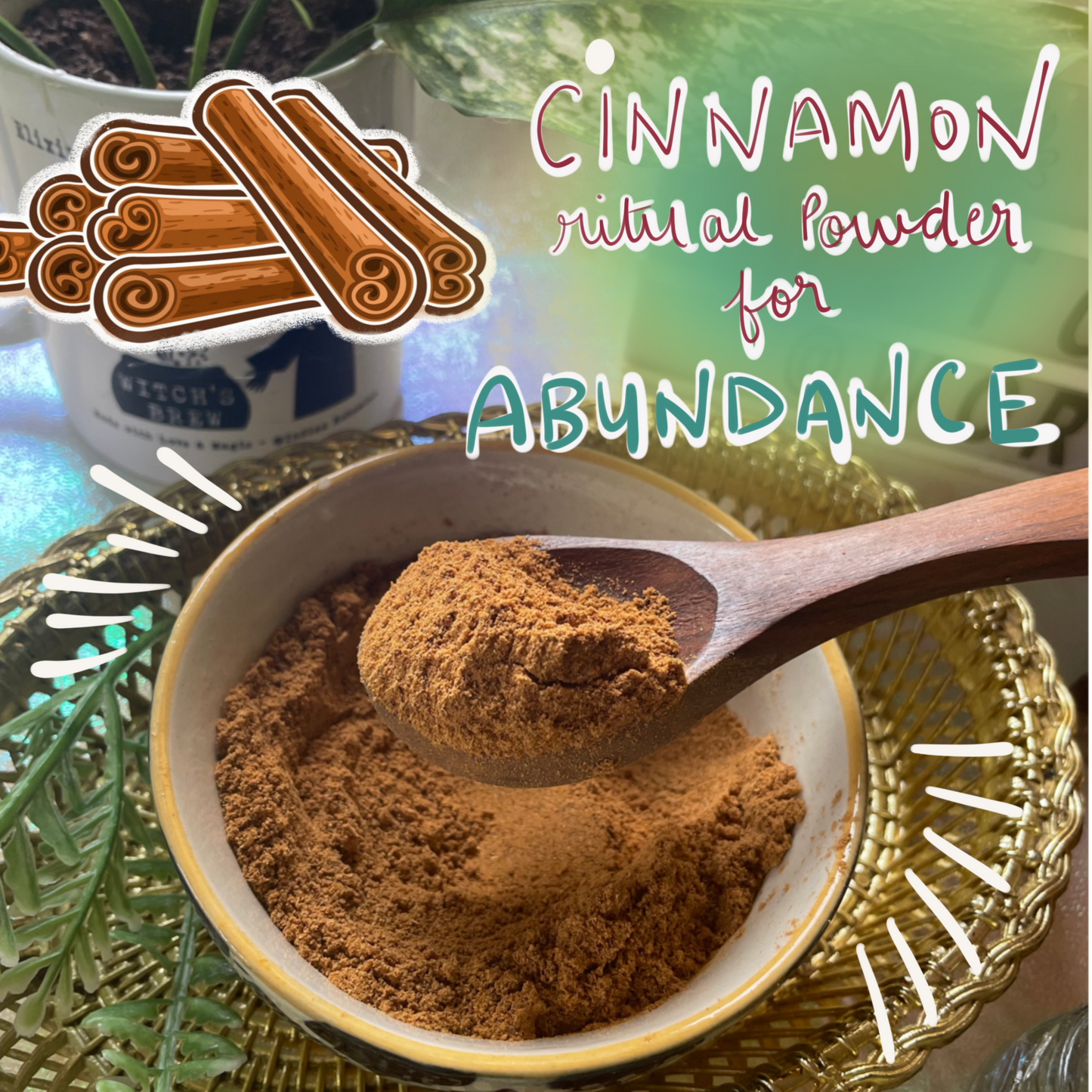 Ritual Cinnamon powder for abundance, prosperity & success