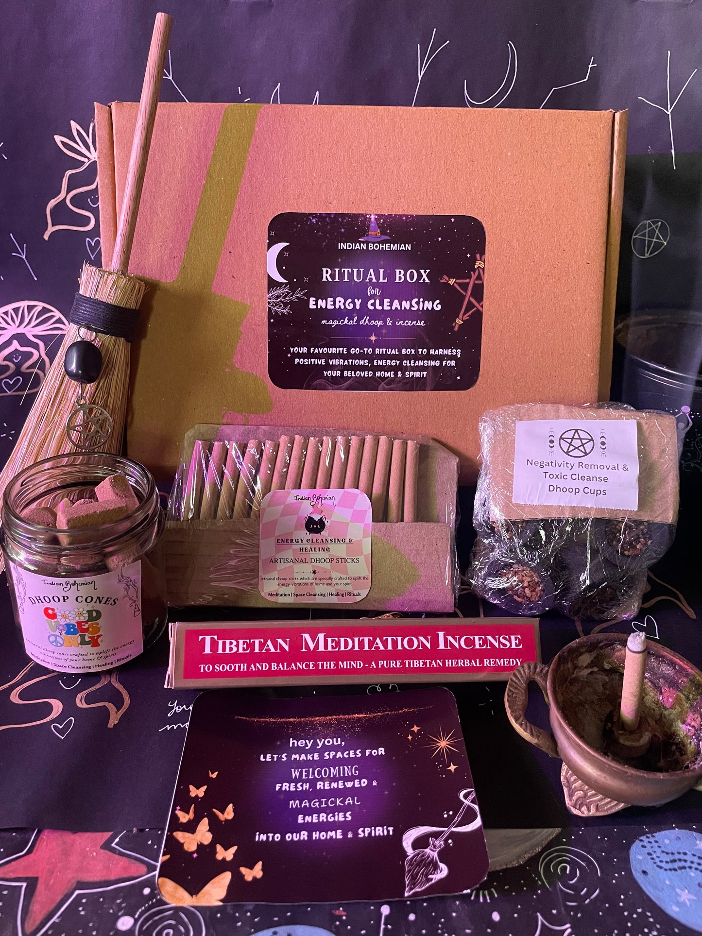 Ritual Box for Energy Cleansing - Home & Spirit | Incense & Dhoop