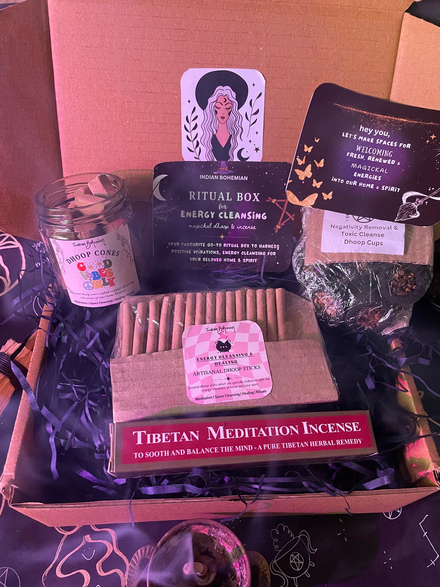 Ritual Box for Energy Cleansing - Home & Spirit | Incense & Dhoop