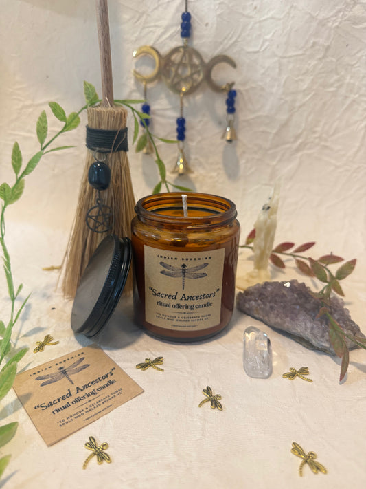 Sacred Ancestors - Ritual Offering Candle | Pitru Offerings | Altar Blessings