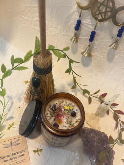 Sacred Ancestors - Ritual Offering Candle | Pitru Offerings | Altar Blessings