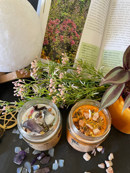 Sun Magick + Moon Magick - Combo Set of 2 Ritual Candles - Success | Reflection | Intuition