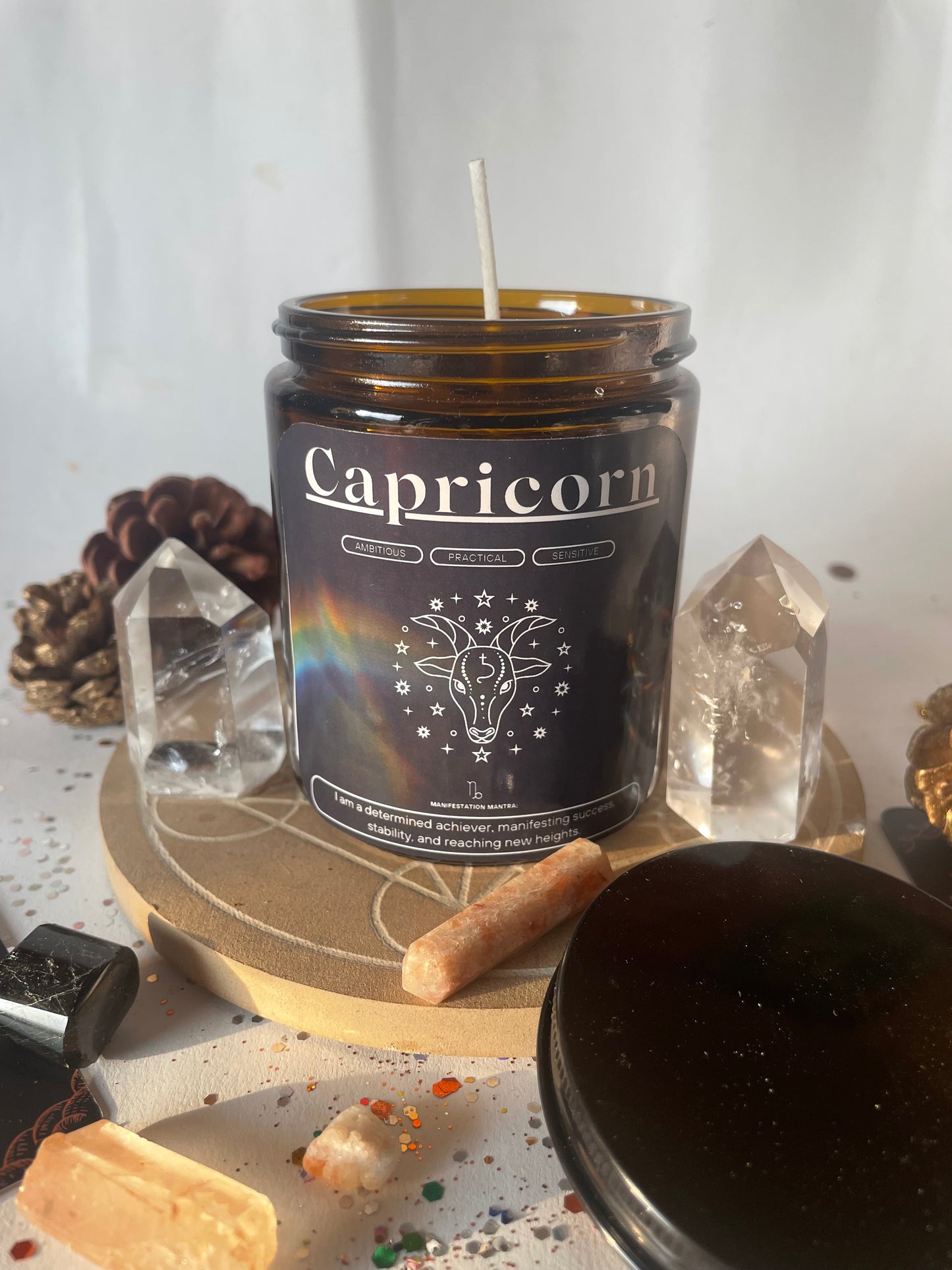 Capricorn Zodiac Ritual Jar Candle