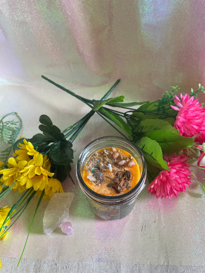 The SUN - Tarot Ritual Jar Candle for Joy, Success, Clarity, Confidence