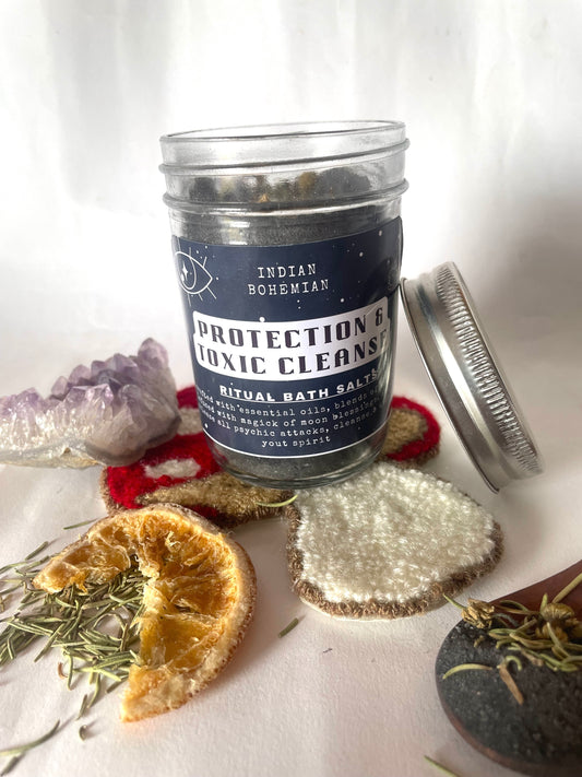 Protection & Toxic Cleanse Ritual Bath Salts | Aura Cleansing | Energy Healing | Grounding