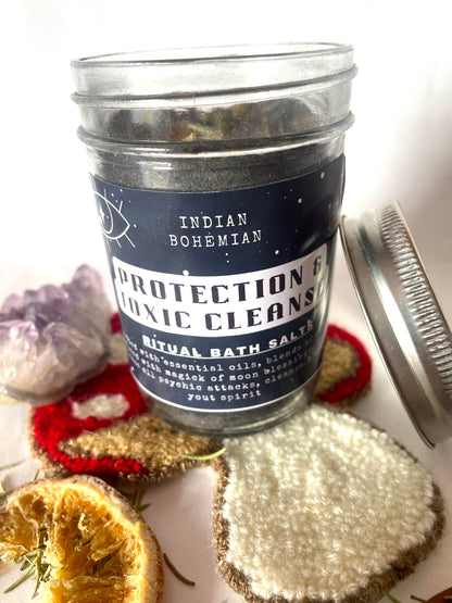 Protection & Toxic Cleanse Ritual Bath Salts | Aura Cleansing | Energy Healing | Grounding