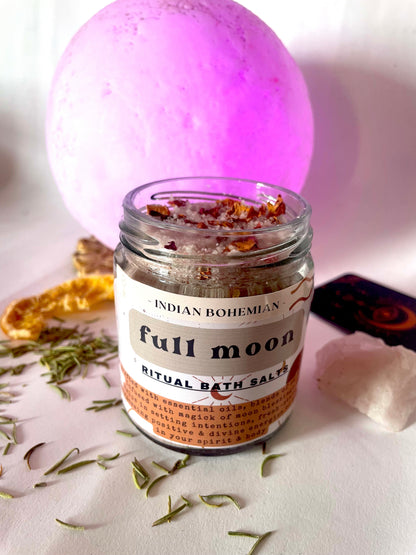 Full Moon Energy Ritual Bath Salts | Releasing Stagnant Energies & Uplifting Mood & Spirit