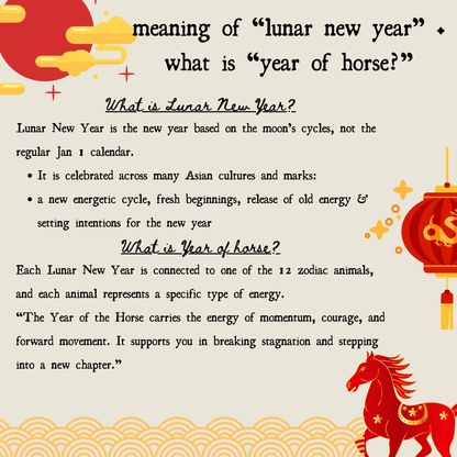 "Year of Horse" - Lunar New Year Blessings - Ritual tealight candles for Momentum, Courage, Confidence, Release & Manifestation