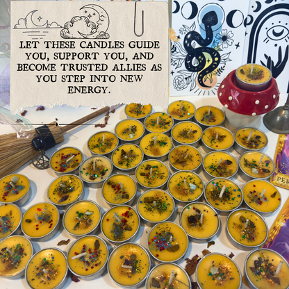 "Year of Horse" - Lunar New Year Blessings - Ritual tealight candles for Momentum, Courage, Confidence, Release & Manifestation