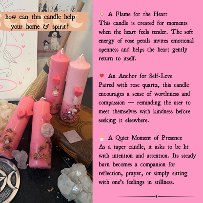 Offering & Spell Candle for Altar, Home & Spirit! - Set of 2pcs - Love • Grace • Harmony • Relationships