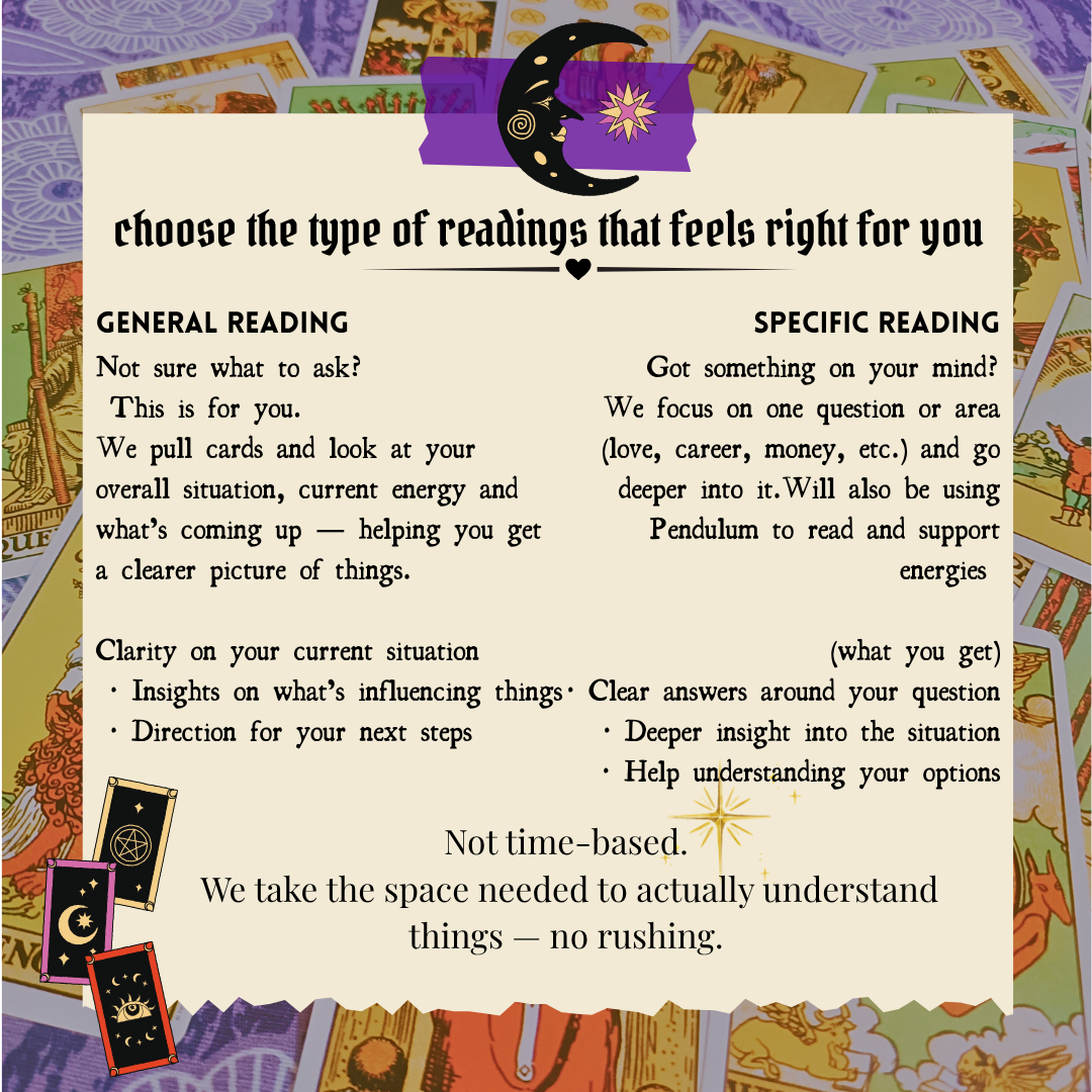 🌞 Book a Tarot Reading Session!💕 - Your witchy friend for soft, honest & judgment-free guidance